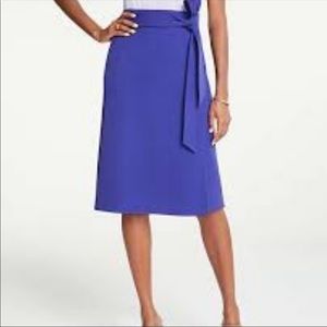 New w tag Ann Taylor purple bow tie skirt